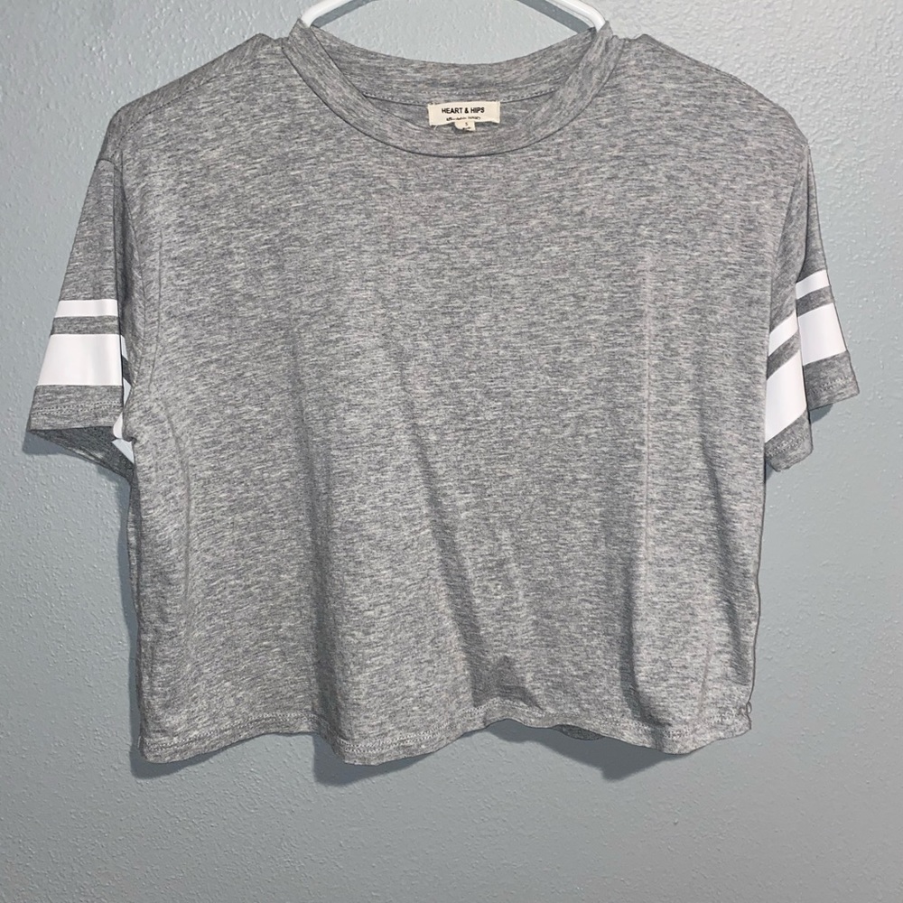 Grey Crop Top